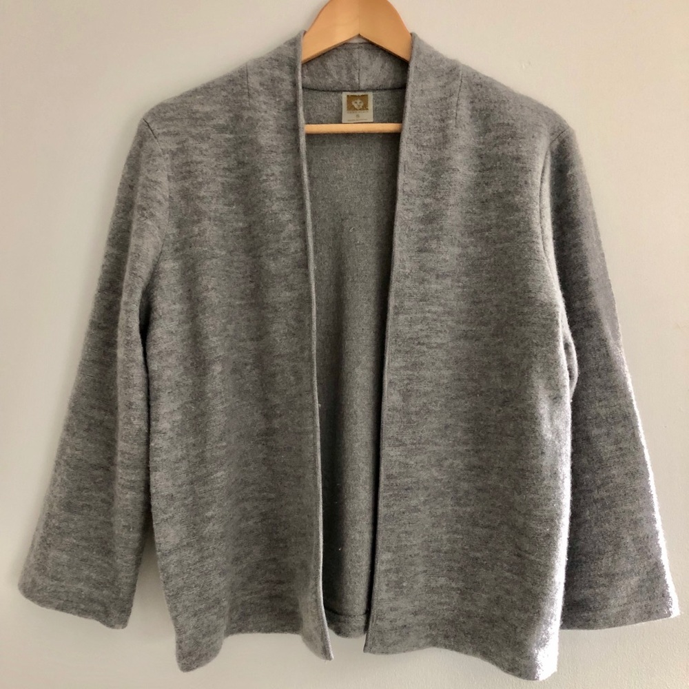 Anne Klein open front wool blazer